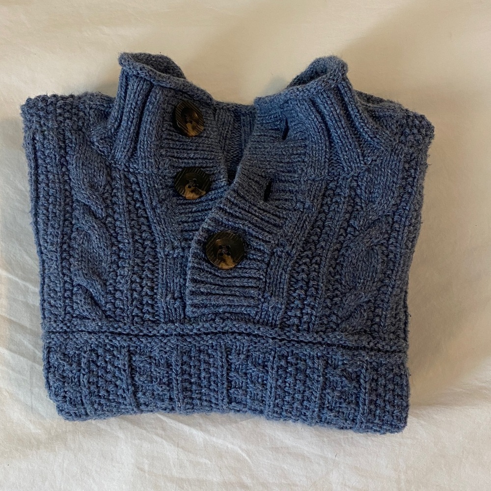 Gap Cozy Knit Pullover Sweater - Blue